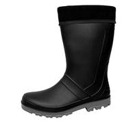 Bockstiegel Herren Gummistiefel Warmfutter-PVC-Stiefel Ralf, Farbe:Schwarz, Schuhgröße:EUR 42, Artikel:-schwarz/grau