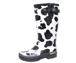 Bockstiegel Kuh Damen Gummistiefel schwarz/weiß weiss/schwarz 36 weiss/schwarz 36
