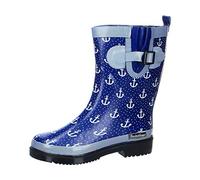 Bockstiegel Kurzer Damengummistiefel Marleen Blau Größe 38