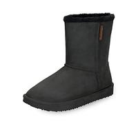 Bockstiegel Mädchen Gummistiefel Vanessa-Kid Warmfutter im Boot -Design | Schwarz | Gr. 32