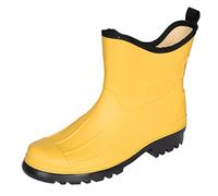 Bockstiegel PETER Herren Jungen PVC Gummistiefel - Schwarz mit farbiger Sohle, gelb, 42 2/3 EU