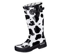 Bockstiegel Regenstiefel Regenstiefel Kuh schwarz/weiß schwarz/weiß, 38