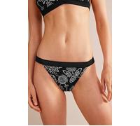 Boden Tanga Bikini Bottoms Black, White Floral Größe: 16 | Bikinis Outlet | Damen | Weiß