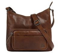 Umhängetasche BODENSCHATZ Gr. B/H/T: 23 cm x 23 cm x 4 cm onesize, braun (cognac) Damen Taschen Handtaschen echt Leder (17594619-0)