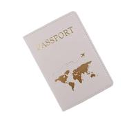 BODOBTF Reisepasshülle für Paare, Heißprägung, einfaches Flugzeug, für Damen und Herren, Reisepasshülle, modisches Hochzeitsgeschenk, 17, Einheitsgröße