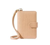 BODOBTF Reisepasshülle mit Buchstaben zum Aufhängen, tragbar, PU-Leder, Reisepasshülle, Ticket, Dokumente, Aufbewahrungstasche, Kartenhalter, Y9087 Off White, Einheitsgröße