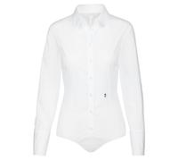 Klassische Bluse SEIDENSTICKER, Damen, Gr. S (36), weiß, 96% Baumwolle, 4% Elasthan, unifarben, slim fit, ohne Ausschnitt, Blusen, 1/1 Kragen Uni (12292544-36) weiß
