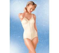 Body FELINA, Damen, Gr. 90, Cup B, beige (champagner), 65% Polyamid, 35% Elasthan, gemustert, gestreift, unifarben, Bodys Body (300718-90) champagner