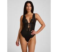 Body HUNKEMÖLLER "Body Rachel", Damen, Gr. XS, schwarz, 84% Polyamid, 16% Elasthan, Bodys Body (26755958-XS) schwarz