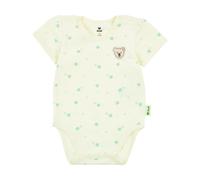 Steiff Body kurzarm EU Größe 68 eggnog, Baby-Body, kurzarm Body-Anzug für Babys, Strampler Einteiler, weicher und bequemer Strampelanzug, waschmaschinenfest