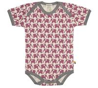 loud + proud Body Kurzarm mit Elefanten Print, GOTS Zertifiziert