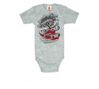 Body LOGOSHIRT "Harry Potter - Hogwarts Express", Jungen, Gr. 86/92, EURO-Größen, grau (grau, meliert), 100% Baumwolle, unifarben, kurz, Rundhals, Bodys Body, mit coolem Hogwarts Express-Print (186749