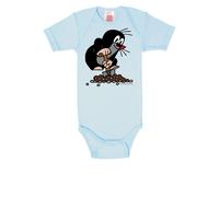 Body LOGOSHIRT, Jungen, Gr. 62/68, EURO-Größen, blau, 100% Baumwolle, bedruckt, normal, Rundhals, Bodys Body, mit Der kleine Maulwurf-Aufdruck (63623647-62) blau