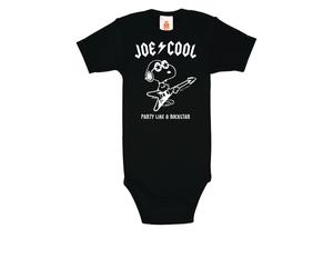 Body LOGOSHIRT, Jungen, Gr. 74/80, EURO-Größen, schwarz, 100% Baumwolle, bedruckt, normal, Rundhals, Bodys Body, im rockigen Snoopy-Design (98505559-74) schwarz