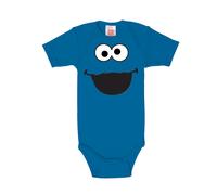 Body LOGOSHIRT, Jungen, Gr. 86/92, EURO-Größen, blau, 100% Baumwolle, bedruckt, kurz, Bodys Body, mit witzigem Krümelmonster-Print (26058961-86) blau