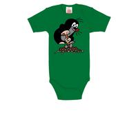 Body LOGOSHIRT, Jungen, Gr. 98/104, EURO-Größen, grün, 100% Baumwolle, bedruckt, normal, Rundhals, Bodys Body, mit Der kleine Maulwurf-Aufdruck (50329823-98) grün