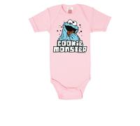 Body LOGOSHIRT, Jungen, Gr. 98/104, EURO-Größen, rosa, 100% Baumwolle, bedruckt, normal, Rundhals, Bodys Body, Sesamstraße mit Druckknöpfen (96915752-98) rosa