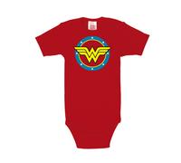 Body LOGOSHIRT, Jungen, Gr. 98/104, EURO-Größen, rot, 100% Baumwolle, bedruckt, kurz, Bodys Body, mit Wonder Woman-Print (24734539-98) rot