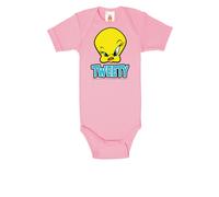 Body LOGOSHIRT, Mädchen, Gr. 86/92, EURO-Größen, pink, 100% Baumwolle, bedruckt, kurz, Rundhals, Bodys Body, mit süßem Tweety-Aufdruck (11859569-86) pink