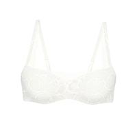 Triumph Damen Spitzen-BH Body Make-Up Illusion Lace Balconette, ohne Bügel, ohne Polsterung, Verstellbare Träger, 80C, Ecru White