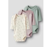 NAME IT Damen Nbfbody 3P Ls Rainbow Noos, Jet Stream, Numeric_80