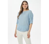 Body Needs Feinstrickpullover mit Lurexgarn 36/38 hellblau