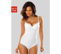 Body NUANCE, Damen, Gr. 90, Cup D, beige (creme), Obermaterial: 82% Polyamid (TACTEL), 18% Elasthan (LYCRA), Basic, herzförmiger Ausschnitt, Bodys Body, mit Schale, Basic Dessous (149761-90) creme