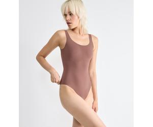 Body SLOGGI "ZERO Feel 2.0", Damen, Gr. S, N-Gr, braun (cacao), Single Jersey, Obermaterial: 76% Polyamid, 24% Elasthan, unifarben, normal, Rundhals, Bodys Body, nahtlos und unsichtbar (88230801-S) ca