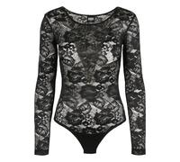modernes URBAN CLASSICS Damen Longsleeve Stretch 140 g/m² Schwarz L