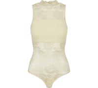 Urban Classics Damen Dames Laces Body T Shirt, Softyellow, S EU