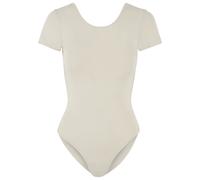 Body URBAN CLASSICS "Urban Classics Damen Ladies Organic Stretch Jersey Body", Damen, Gr. 4XL, US-Größen, beige (sandweiß), 95% Baumwolle, 5% Elasthan, Bodys Body (28826635-4XL) sandweiß