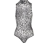 Body URBAN CLASSICS "Urban Classics Damen Ladies Sleeveless Mesh Body", Damen, Gr. XXL, US-Größen, snowleo, 94% Polyimid, 6% Elasthan, Bodys Body (18732369-XXL)