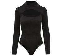 Urban Classics Damen Body Ladies Velvet Cut-Out Turtleneck Body Black XL