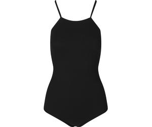 Body URBAN CLASSICS "Urban Classics Ladies Rip Body", Damen, Gr. XS, US-Größen, schwarz, 92% Nylon, 8% Elasthan, Bodys Body (19276959-XS) schwarz