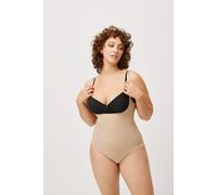 Body YSABEL MORA, Damen, Gr. M, N-Gr, beige, Obermaterial: 73% Polyamid, 27% Elasthan, figurbetont, Bodys Body, Bodysuit, elastisch, mittlerer Form-Effekt, Träger verstellbar (96228007-M) beige