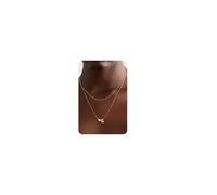 BodyBonita Kette Damen mit Buchstabe- Layered Halskette 16K Vergoldet Initialen Layered Ketten Mit Namen Exquisit G Anhänger Kette A-Z Namenskette Personalisierte Halskette Damen
