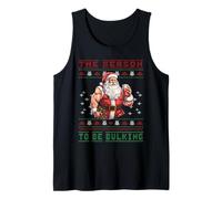 Bodybuilder T Weihnachtsmann Hässlicher Pullover Tank Top