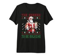 Bodybuilder Weihnachtsmann Bulking Ugly Sweater Fitness Premium T-Shirt