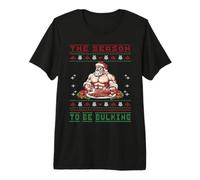 Bodybuilder Weihnachtsmann Bulking Ugly Sweater Fitness Premium T-Shirt
