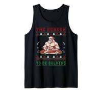 Bodybuilder Weihnachtsmann Bulking Ugly Sweater Fitness Tank Top
