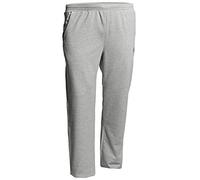 Sweathose AHORN SPORTSWEAR, Herren, Gr. 8XL, EURO-Größen, grau (grau, meliert), 70% Baumwolle, 30% Polyester, bestickt, meliert, lang, Hosen Sweathose, in schlichtem Design (20505967-8XL) grau, melier