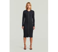 Bodykleid G-STAR "2 Way Slim Rib Kleid", Damen, Gr. L, Normalgrößen, salute, Obermaterial: 95% Baumwolle, 5% Elasthan, Kleider (81190129-L) salute