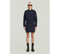 Bodykleid G-STAR "Bomberkleid", Damen, Gr. XS, Normalgrößen, blau (salute), Obermaterial: 65% Baumwolle, 31% Polyimid, 4% Elasthan, Kleider (93134749-XS) salute