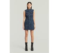 G-STAR Moto Slim Kleid Mittelblau M antique faded twister D27698-D577-H555-M