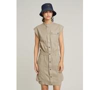 Bodykleid G-STAR "Pocket Kleid", Damen, Gr. XS, Normalgrößen, beige (vintage khaki gd), Obermaterial: 50% Baumwolle, 50% Baumwolle, Kleider (55000425-XS) vintage khaki gd
