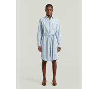 G-star D28497-d252 Langarmkleid M Sun Faded Blue Mist