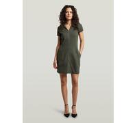 Bodykleid G-STAR "Soft Sculpt Fit Flare Dress", Damen, Gr. S, Normalgrößen, asfalt, Obermaterial: 66% Viskose, 29% Polyimid, 5% Elasthan, Kleider (96094936-S) asfalt