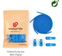 bodypride Schnürsenkel Flat/flach modisch azurblau 120cm - 1 Paar
