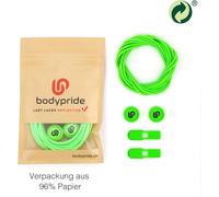 bodypride Schnürsenkel Rund/reflektierend neongrün 120cm - 1 Paar