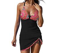 Bodysuit Beach Unterhose Damen uv Schutz Bugatti Bikini Damen Retro Bikini rosa Badeanzug Sport Jumpsuit elegant Langarm kleine Oberweite surf Handtuch Poncho Buffalo STR